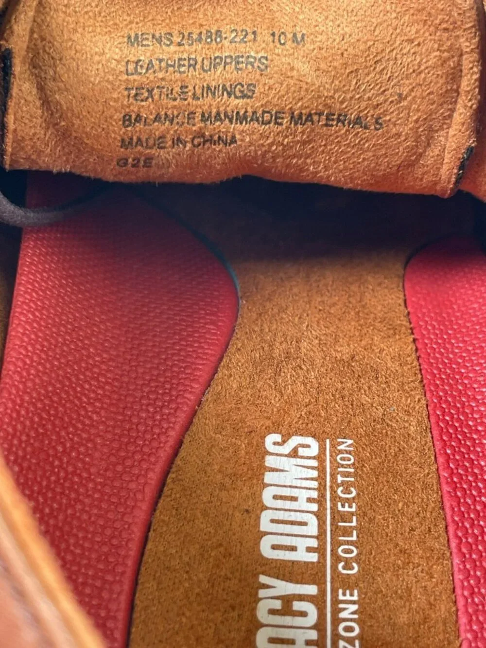Stacy Adams Maddox Cognac Leather Cap Toe Oxford Dress Shoes Men's Size 10M NEW